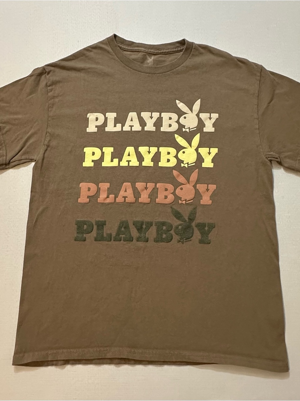 Playboy Brown Graphic Tee Men’s Medium